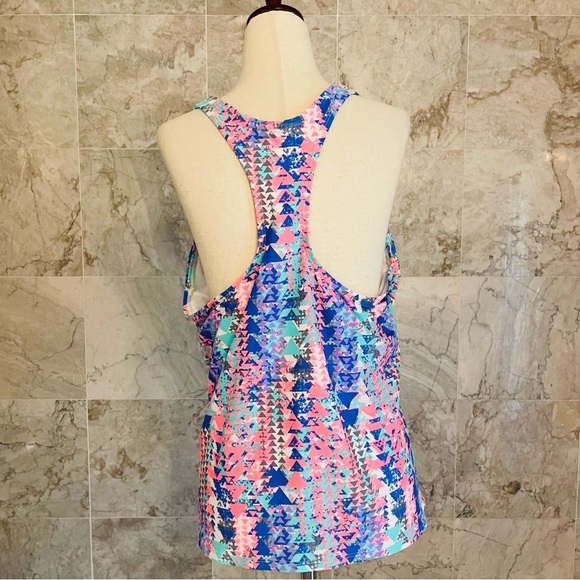 Splashletics Geometric Racerback Swim Tankini Top - Picture 6 of 8